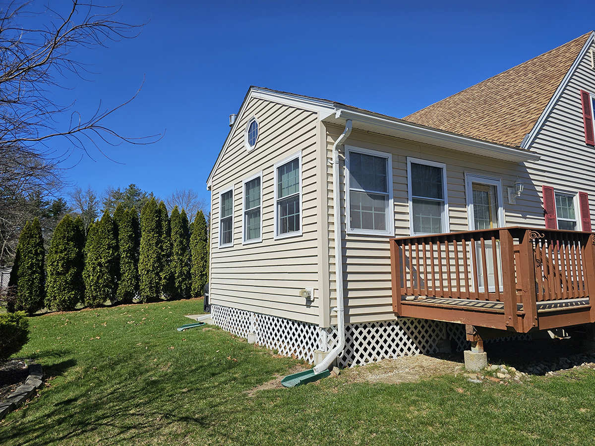 House Addition and Deck from Outside