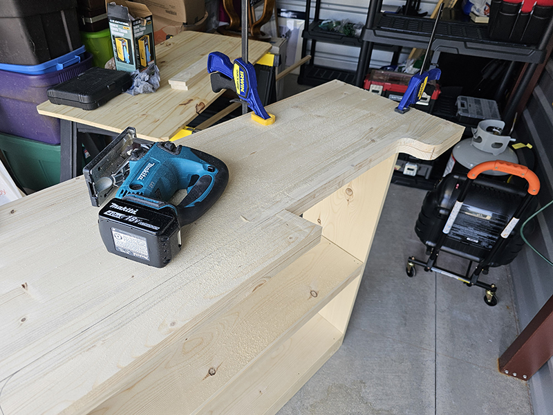 Bar jigsaw cutout started
