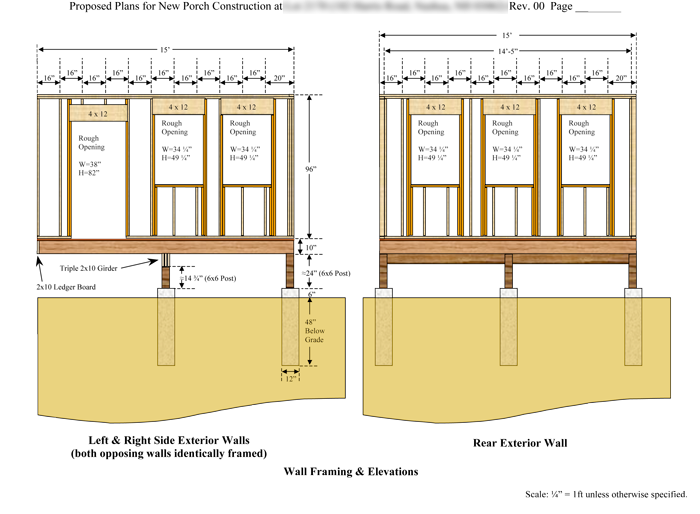 Window and Door Framing Drawing
