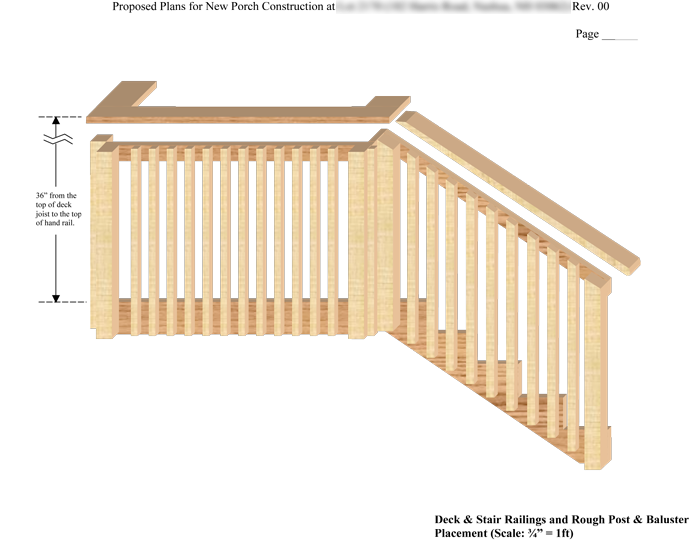 Gable end framing and sheathing drawing.