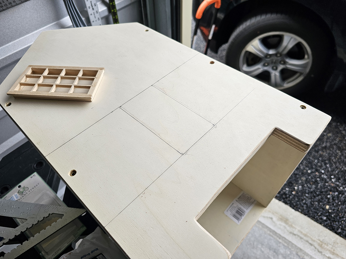 Marking cutout for decorative window installation