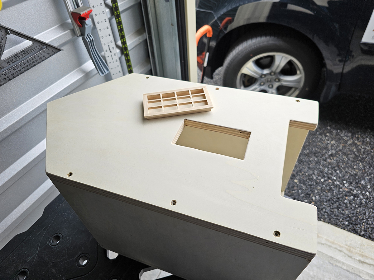 Cut window opening in Cat Cabin panel