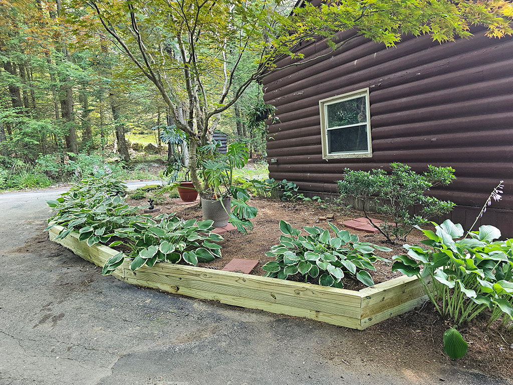 New Garden Retaining Wall