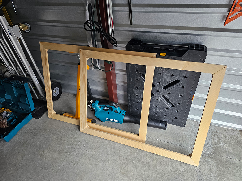 Assembled Photo Display Frames Before Finishing