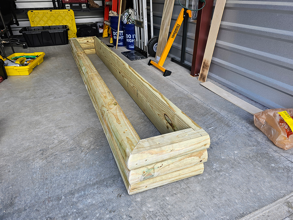 New Raised Garden Bed Assembled Offsite in Shop